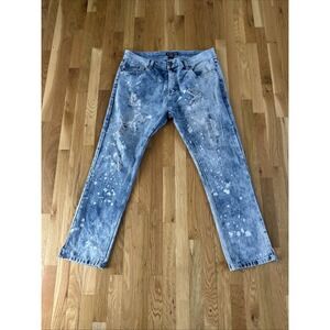 Imperious Jeans Men's 40 X‎ 31 Distressed Thrashed Splattered Denim Pants
